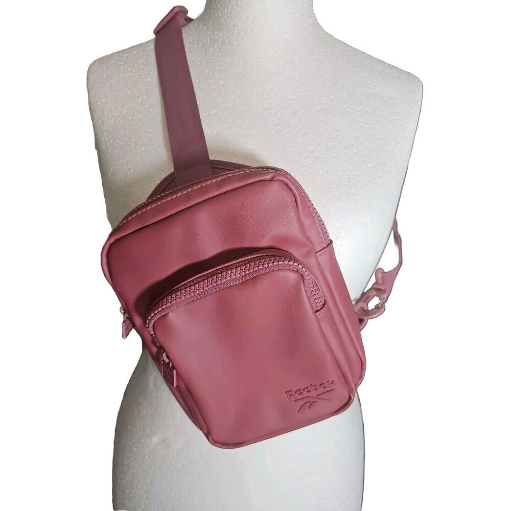 Women's Reebok Sling Chest Bag Crossbody Shoulder Pack 8 in x 6 in Color Mauve